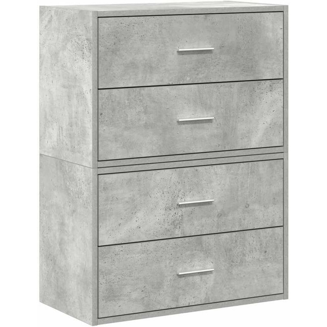 Soluzione funzionale credenze con contenitore grigio