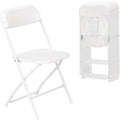Design versatile sedie pieghevoli in metallo bianco