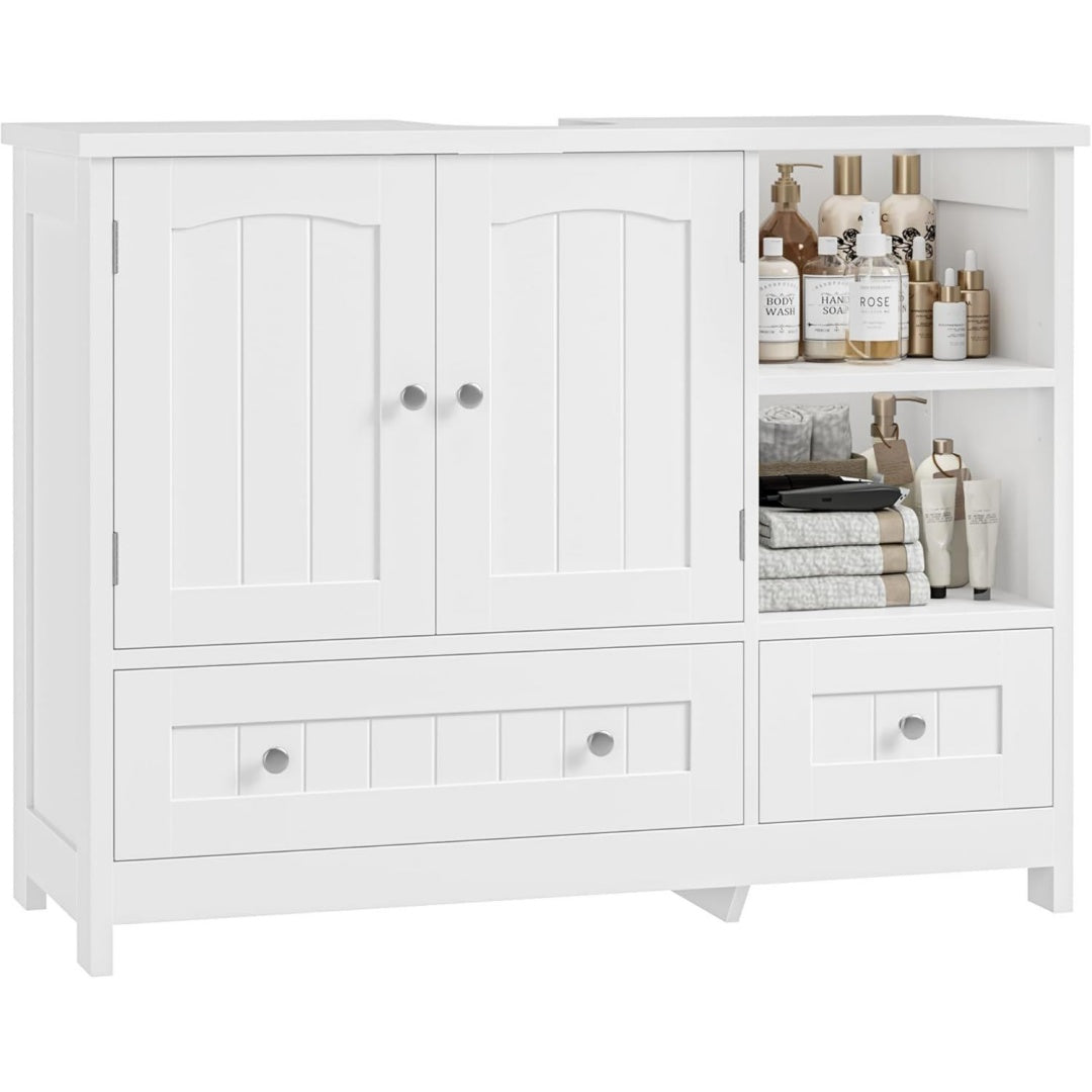 Design versatile mobili a terra regolabile bianco